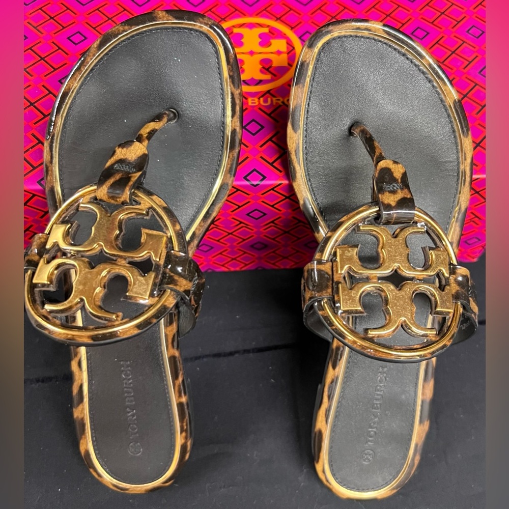 Tory Burch Barbados Leopard Sandals